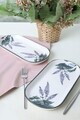 Set platouri servire, Hermia, 275KRM2461, GRESIE CERAMICĂ, Antibacterian, Alb mat