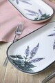 Set platouri servire, Hermia, 275KRM2461, GRESIE CERAMICĂ, Antibacterian, Alb mat