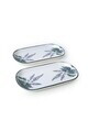 Set platouri servire, Hermia, 275KRM2461, GRESIE CERAMICĂ, Antibacterian, Alb mat