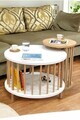 Set masute de cafea, Hanah Home, Peka-Set108, PAL, Stejar alb / safir