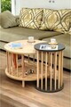 Set masute de cafea, Hanah Home, Peka-Set108, PAL, Stejar safir / Antracit