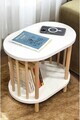 Masuta, Hanah Home, Pk-2109, 45x43x30 cm, PAL, Alb / Natural