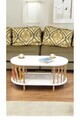 Masuta de cafea, Hanah Home, Peka-0111, 90x43x45 cm, PAL, Alb