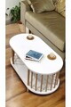 Masuta de cafea, Hanah Home, Peka-0111, 90x43x45 cm, PAL, Alb