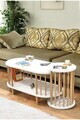 Set masute de cafea, Hanah Home, Peka111-125, PAL, Alb