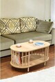 Masuta de cafea, Hanah Home, Peka-0111, 90x43x45 cm, PAL, Maro