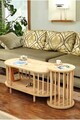 Set masute de cafea, Hanah Home, Peka111-125, PAL, Maro