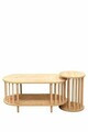 Set masute de cafea, Hanah Home, Peka111-125, PAL, Maro