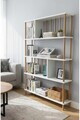 Corp biblioteca, Hanah Home, Peka145, 90x137x20 cm, PAL, Alb