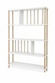 Corp biblioteca, Hanah Home, Peka145, 90x137x20 cm, PAL, Alb
