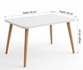Masuta de cafea, Hanah Home, Peka147P, 90x55x50 cm, PAL, Alb