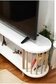 Comoda TV, Hanah Home, Peka-0112, 120x43x30 cm, PAL, Alb