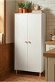 Dulap multifunctional, Hanah Home, Pk14Pkk, 60x130x30 cm, PAL, Alb