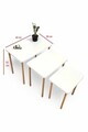 Set masute 3 piese, Hanah Home, Peka0015-S, PAL, Alb