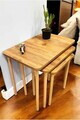 Set masute 3 piese, Hanah Home, Peka0015-S, PAL, Pin