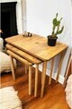 Set masute 3 piese, Hanah Home, Peka0015-S, PAL, Pin