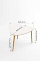 Masuta de cafea, Hanah Home, Peka-165, 90x52x50 cm, PAL, Alb