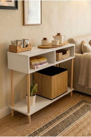 Bufet, Hanah Home, Peka-0019, 90x75x30 cm, PAL, Alb
