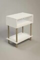 Noptiera, Hanah Home, Peka-0001, 45x60x30 cm, PAL, Alb