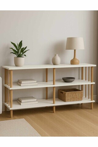 Bufet, Hanah Home, Peka219, 120x73x30 cm, PAL, Alb