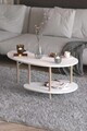 Masuta de cafea, Hanah Home, Peka-0021, 100x43x48 cm, PAL, Alb / Stejar