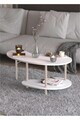 Masuta de cafea, Hanah Home, Peka-0021, 100x43x48 cm, PAL, Alb