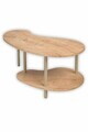 Masuta de cafea, Hanah Home, Peka-0021, 100x43x48 cm, PAL, Maro
