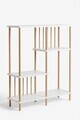 Corp biblioteca, Hanah Home, Peka220, 85x106x30 cm, PAL, Alb