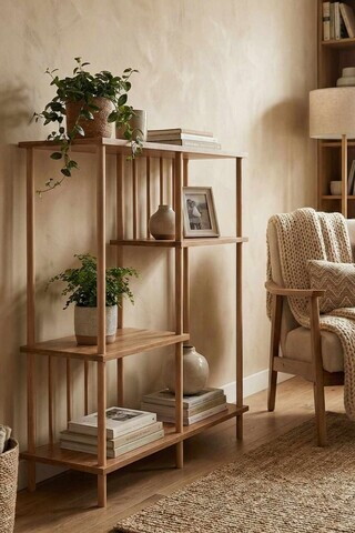 Corp biblioteca, Hanah Home, Peka220, 85x106x30 cm, PAL, Pin