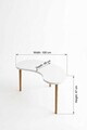 Masuta de cafea, Hanah Home, Peka-221, 100x47x48 cm, PAL, Alb