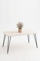 Masuta de cafea, Hanah Home, Peka247P, 90x55x50 cm, PAL, Alb/Negru