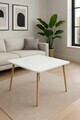Masuta de cafea, Hanah Home, Peka-249, 60x47x60 cm, PAL, Alb