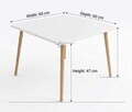 Masuta de cafea, Hanah Home, Peka-249, 60x47x60 cm, PAL, Alb