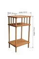 Noptiera, Hanah Home, Peka258, 40x75x30 cm, PAL, Pin