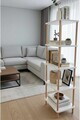 Corp biblioteca, Hanah Home, Pk261, 60x136x25 cm, PAL, Alb