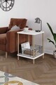 Masuta, Hanah Home, Pk-0026, 45x58x38 cm, PAL, Alb/Negru