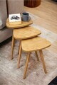 Set masute 3 piese, Hanah Home, Peka452, PAL, Maro