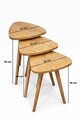 Set masute 3 piese, Hanah Home, Peka452, PAL, Maro