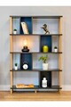 Corp biblioteca, Hanah Home, Peka-0045, 90x137x20 cm, PAL, Antracit