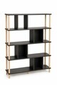 Corp biblioteca, Hanah Home, Peka-0045, 90x137x20 cm, PAL, Antracit