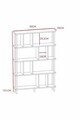 Corp biblioteca, Hanah Home, Peka-0045, 90x137x20 cm, PAL, Antracit