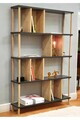 Corp biblioteca, Hanah Home, Peka-0045, 90x137x20 cm, PAL, Antracit / Stejar