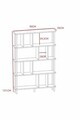 Corp biblioteca, Hanah Home, Peka-0045, 90x137x20 cm, PAL, Antracit / Stejar