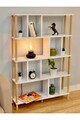 Corp biblioteca, Hanah Home, Peka-0045, 90x137x20 cm, PAL, Alb