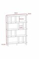 Corp biblioteca, Hanah Home, Peka-0045, 90x137x20 cm, PAL, Alb