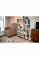 Corp biblioteca, Hanah Home, Peka-0045, 90x137x20 cm, PAL, Alb/Negru