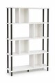 Corp biblioteca, Hanah Home, Peka-0045, 90x137x20 cm, PAL, Alb/Negru