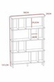 Corp biblioteca, Hanah Home, Peka-0045, 90x137x20 cm, PAL, Pin