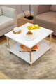 Masuta de cafea, Hanah Home, Peka-0049, 60x42.5x60 cm, PAL, Alb