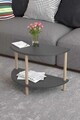 Masuta de cafea, Hanah Home, Peka-0007, 60x42x30 cm, PAL, Antracit
